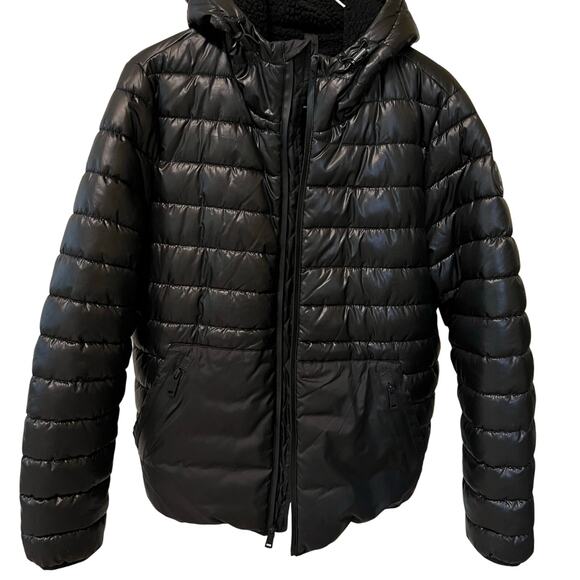 Kenneth Cole New York Mens Black Puffer Jacket Quilted Coat Size Small Midweight - Picture 3 of 13